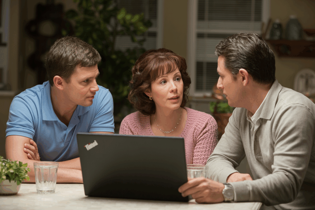 A Missouri family making a decision between detox vs inpatient treatment